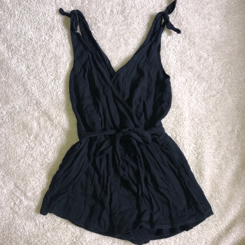 Abercrombie navy blue romper XS